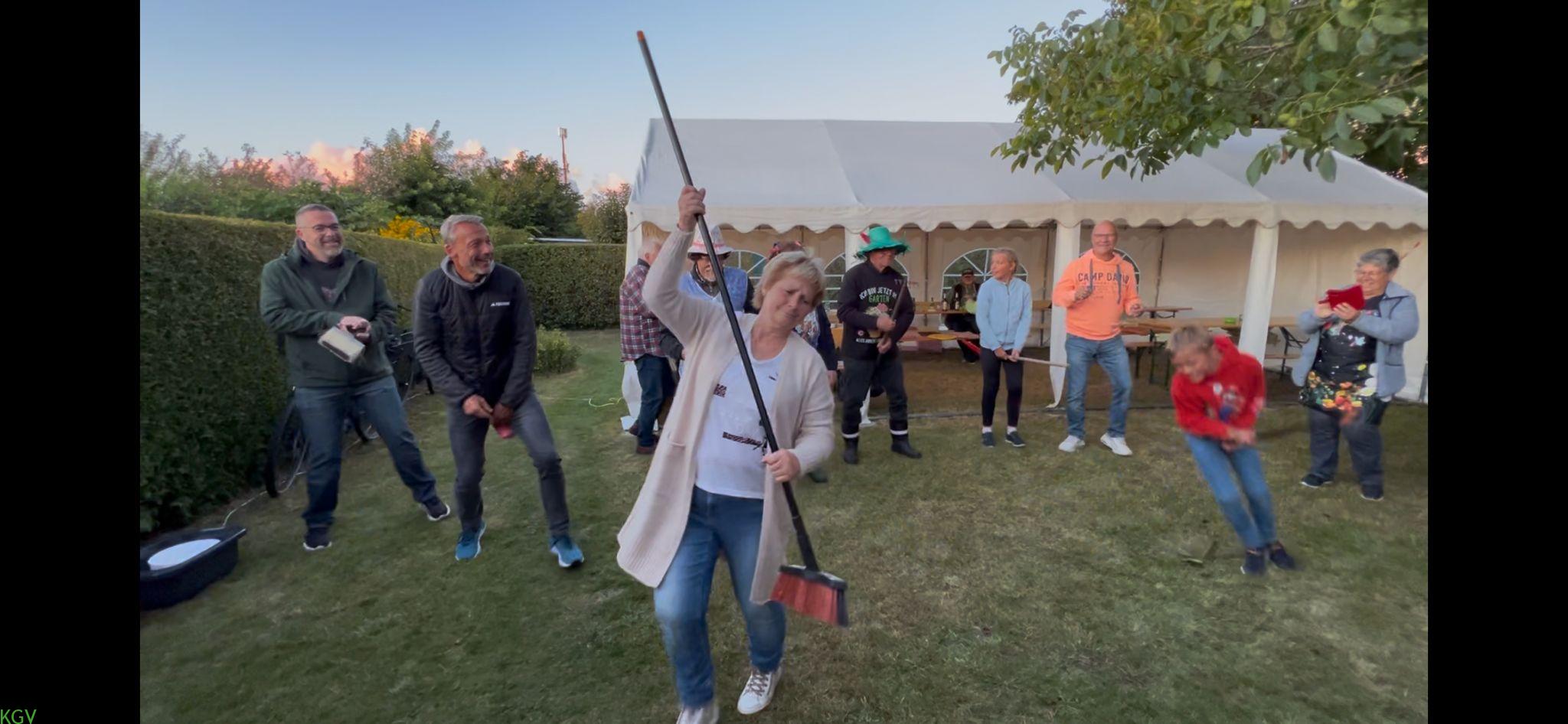 Abendstimmung im Zelt